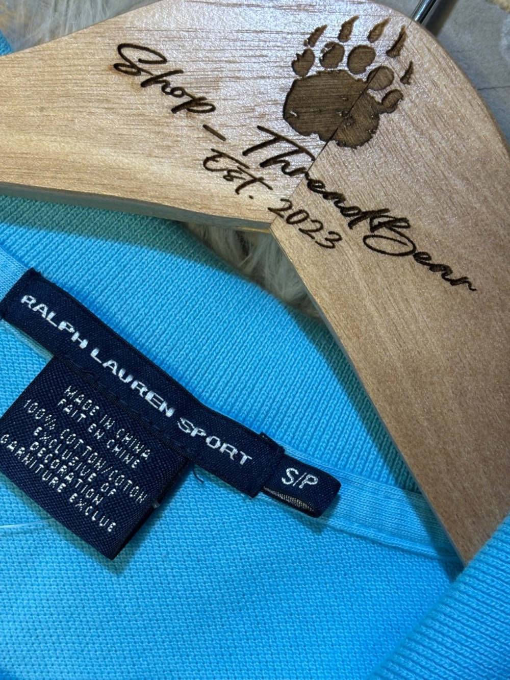 100% Cotton [Ralph Lauren] Turquoise Blue Embroidered Polo Midi Dress | Small - Picture 4 of 12